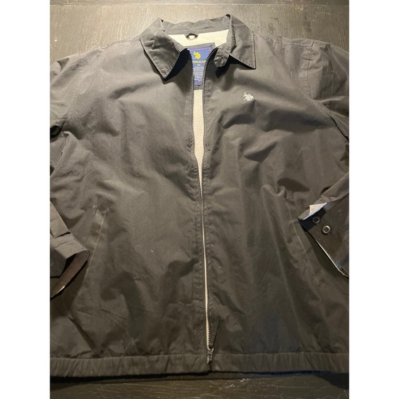 U.S. Polo Assn. Other - US POLO ASSN‎ Mens Black Full Zip Jacket Lightweight Insulated Size XL